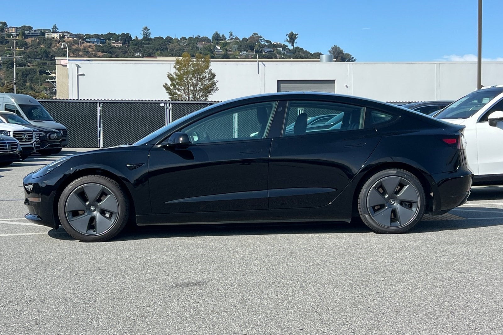 Used 2022 Tesla Model 3 Base with VIN 5YJ3E1EA2NF107792 for sale in Belmont, CA