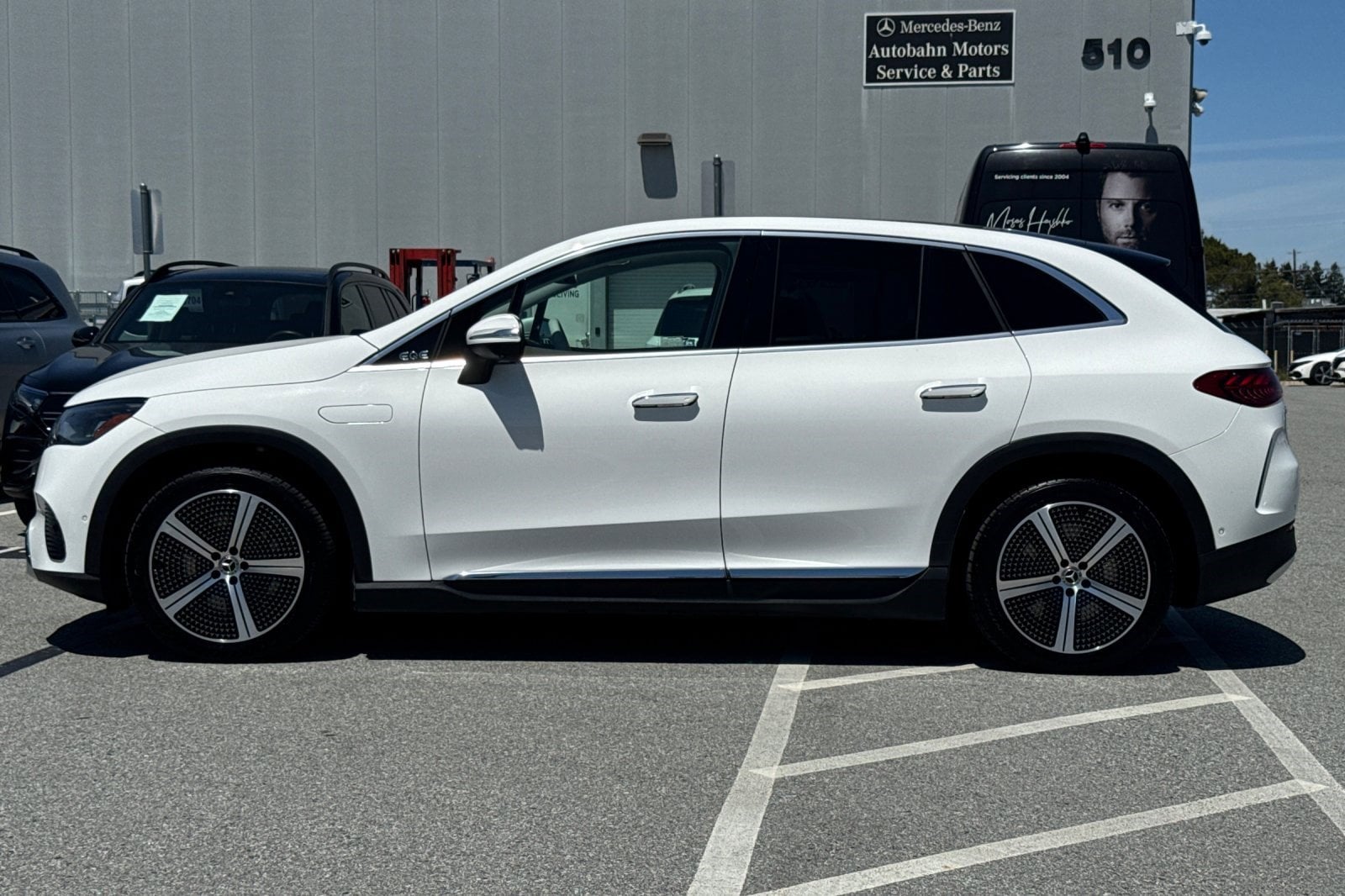 Certified 2023 Mercedes-Benz EQE SUV Base with VIN 4JGGM1CB7PA010112 for sale in Belmont, CA