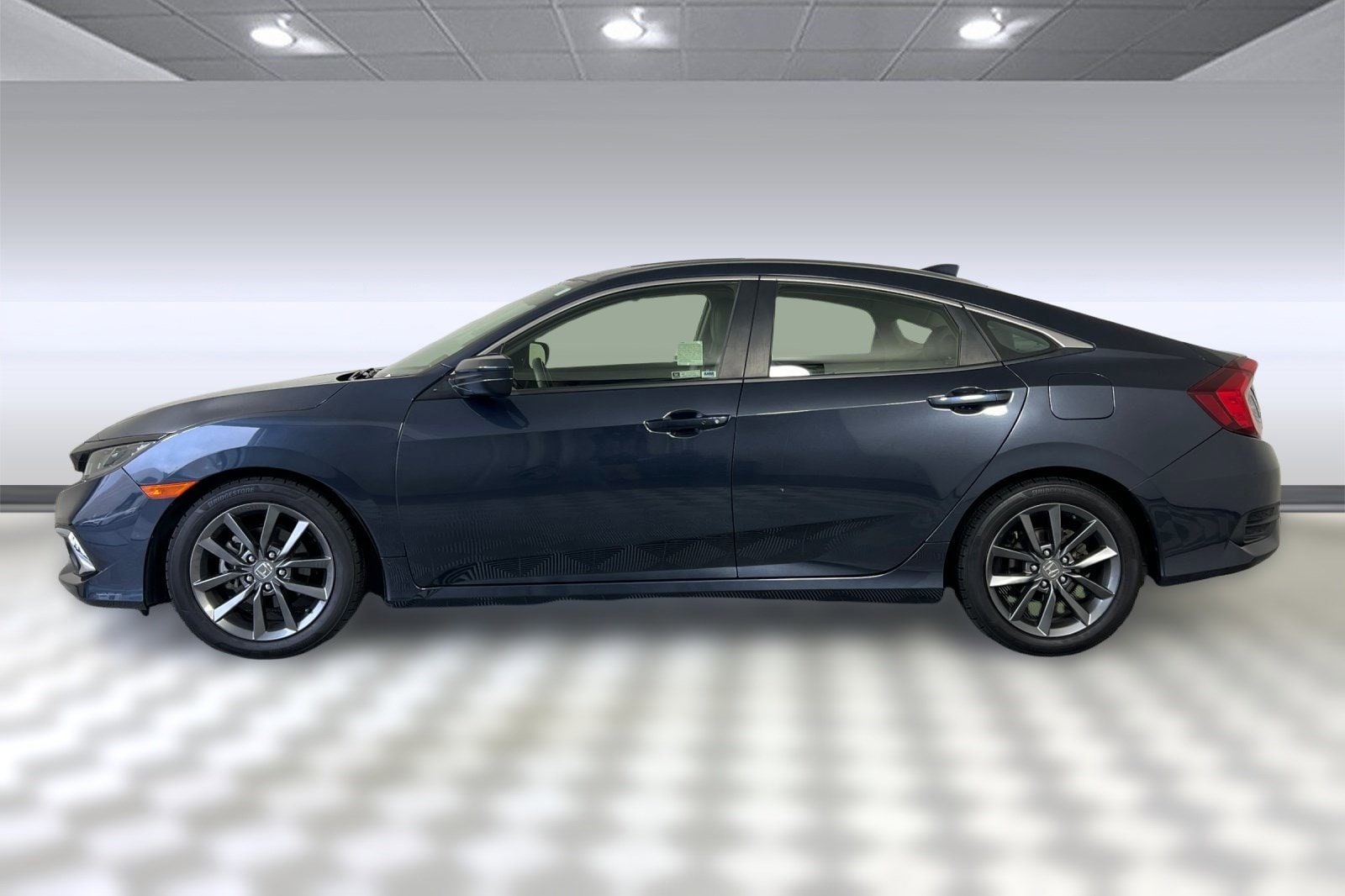 Used 2019 Honda Civic EX-L with VIN JHMFC1F73KX011921 for sale in Belmont, CA