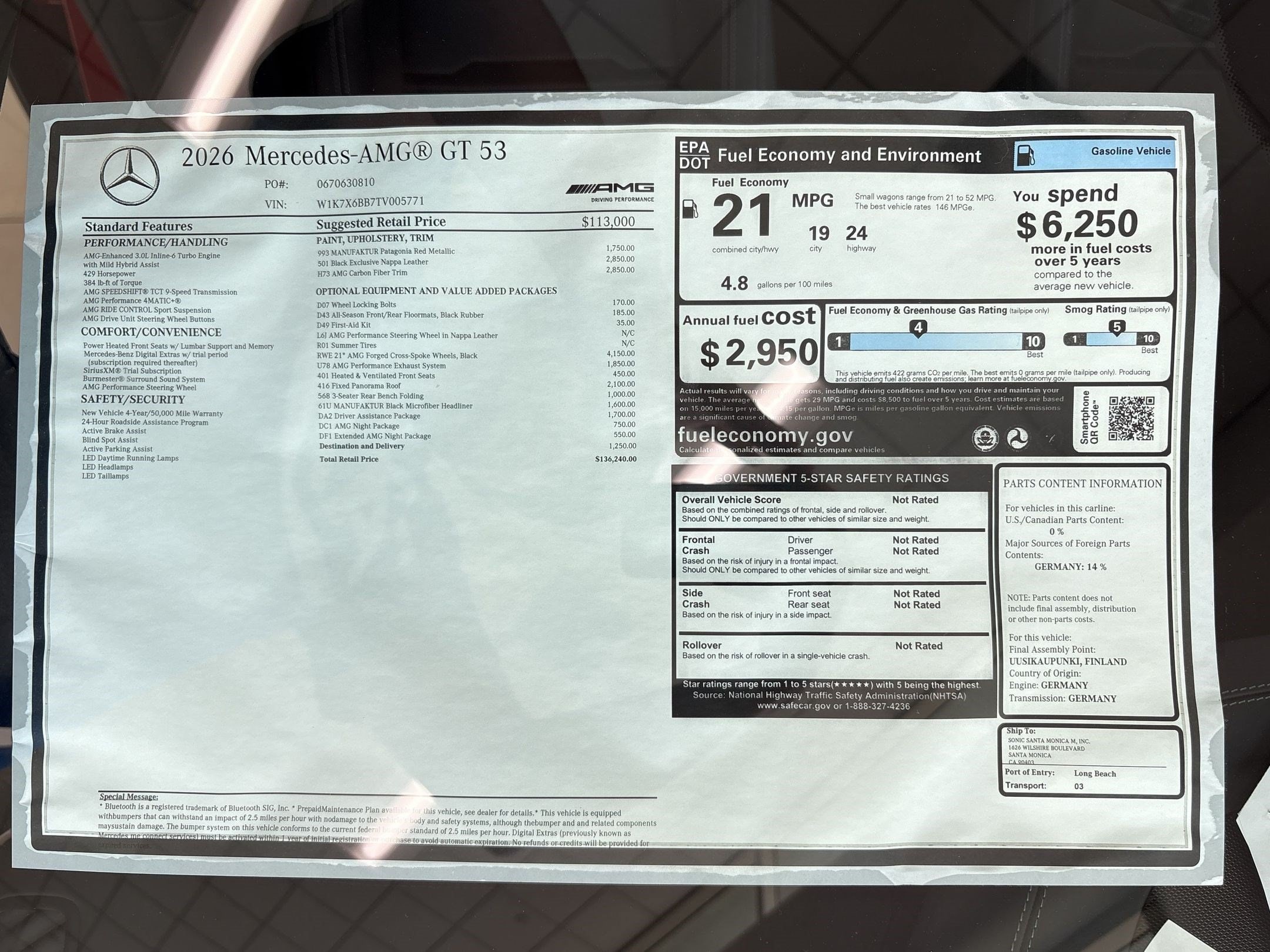 2026 Mercedes-Benz AMG GT 4-Door Coupe 53 - Photo 32