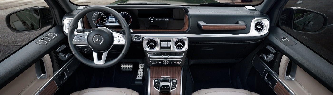 Interior of the Mercedes-Benz G-Class Interior Center Console of the Mercedes-Benz G-Class