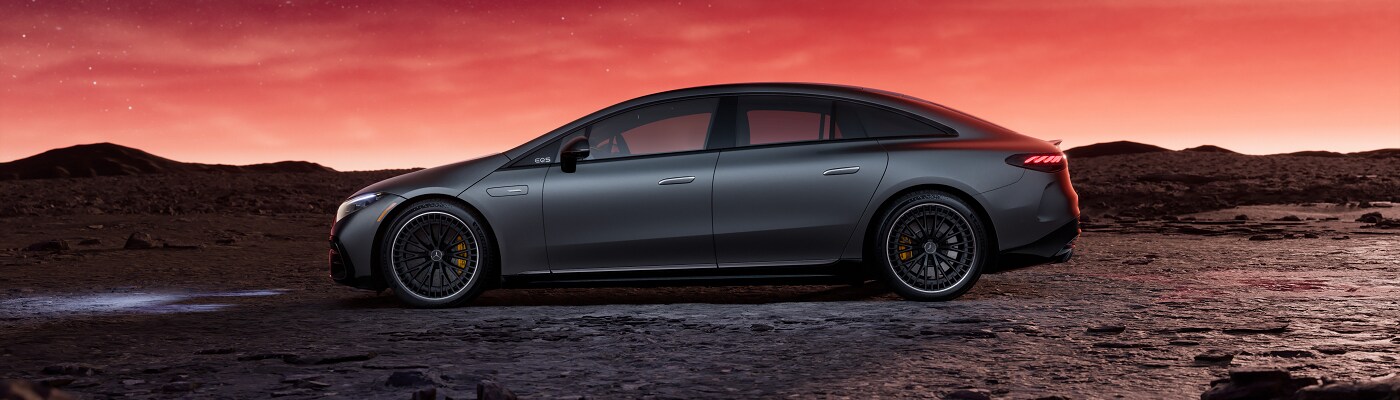 AMG EQS Sedan AMG EQS Sedan parked in a red desert