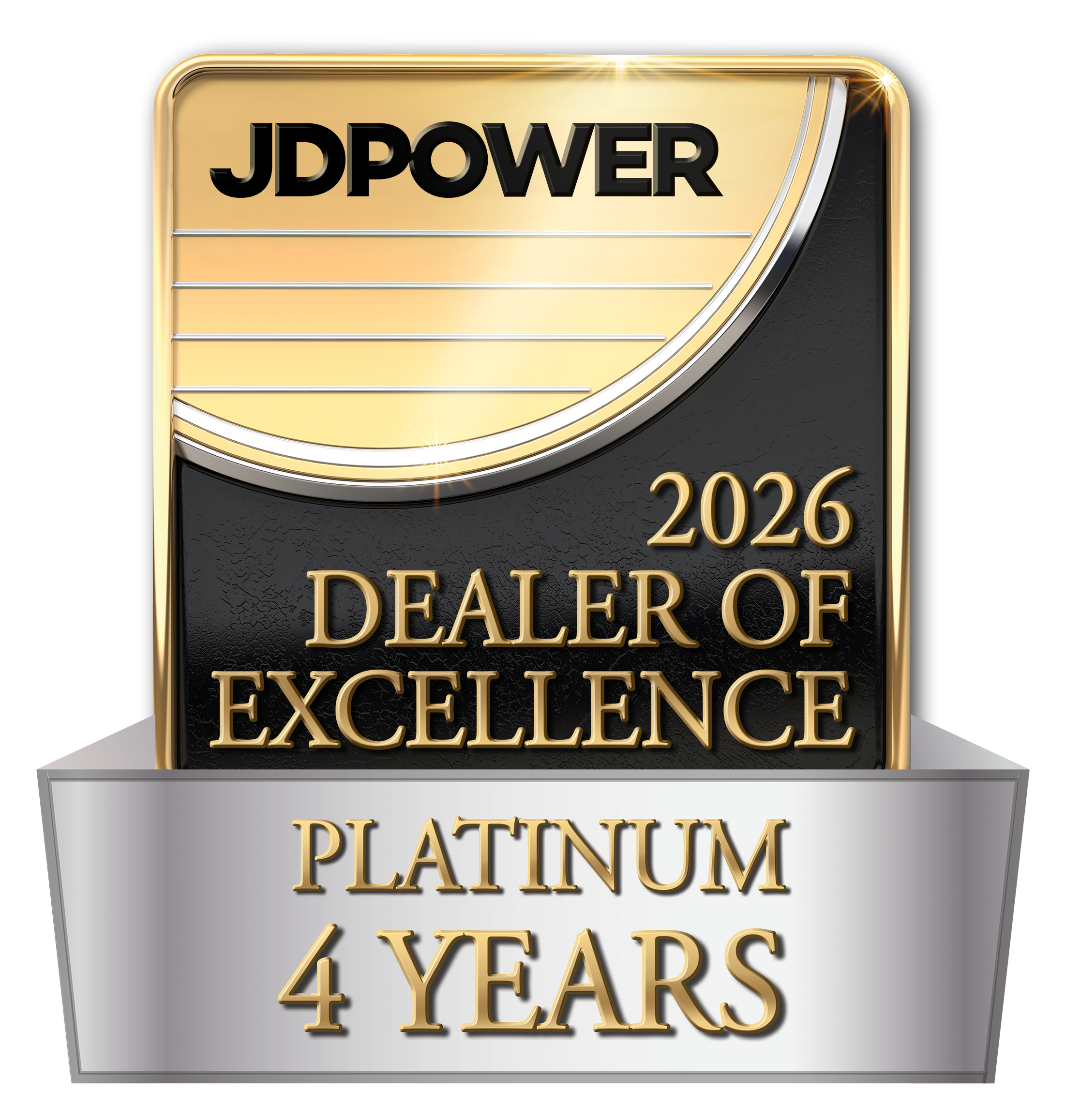 JD Power 2026 Dealer of Excellence Platinum Award Logo
