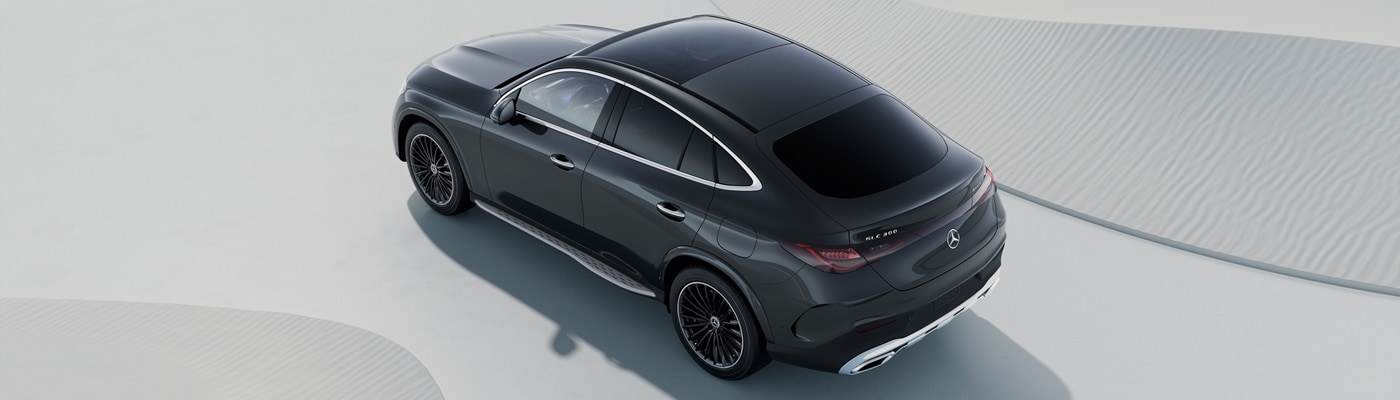 Mercedes-Benz GLC Coupe parked in a white space