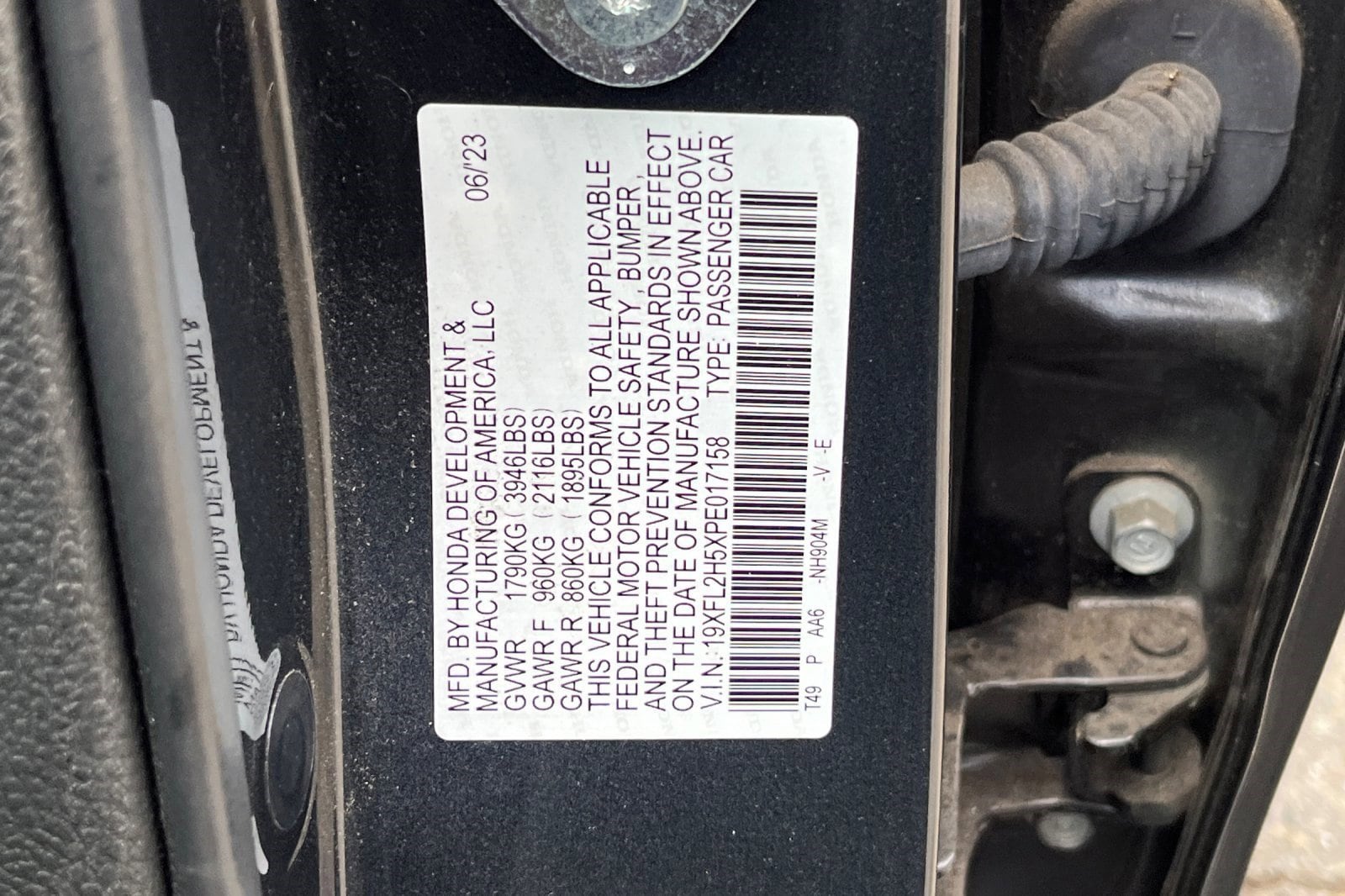 2023 Honda Civic Hatchback LX CVT photo 6