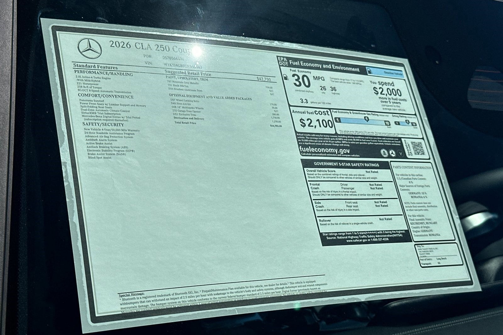 2026 Mercedes-Benz CLA CLA 250 - Photo 28