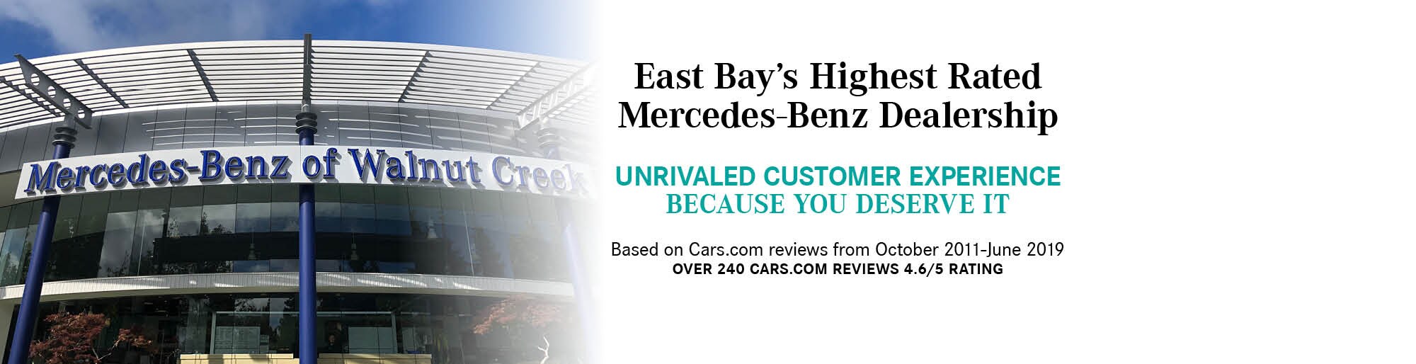 MercedesBenz of Walnut Creek 1 Volume Dealer in N California