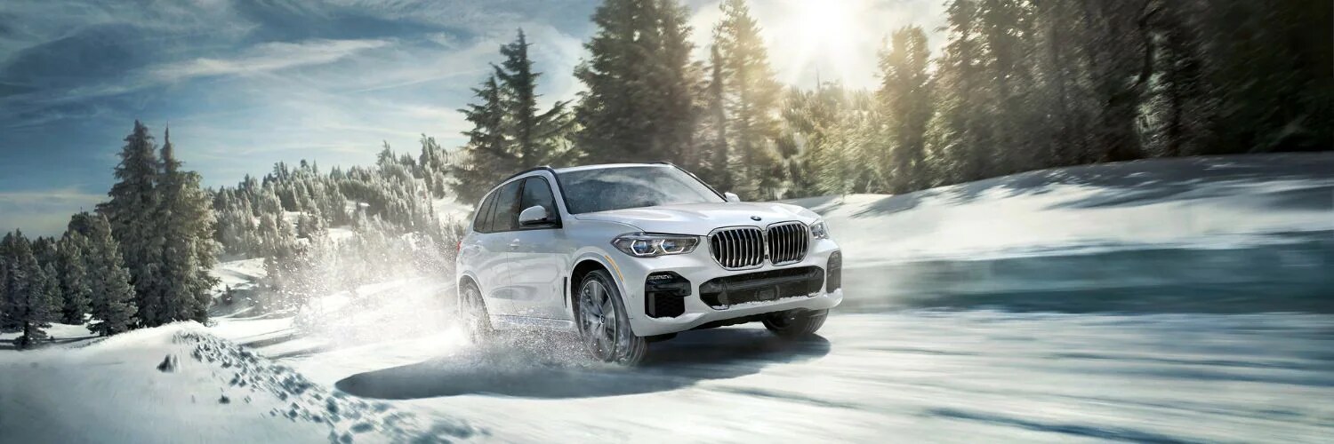 2023 BMW x5 driving in snow