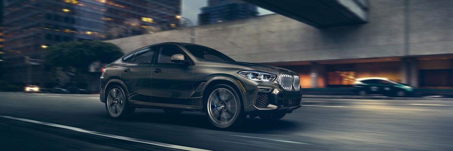 2023 BMW x6 SUV on the road