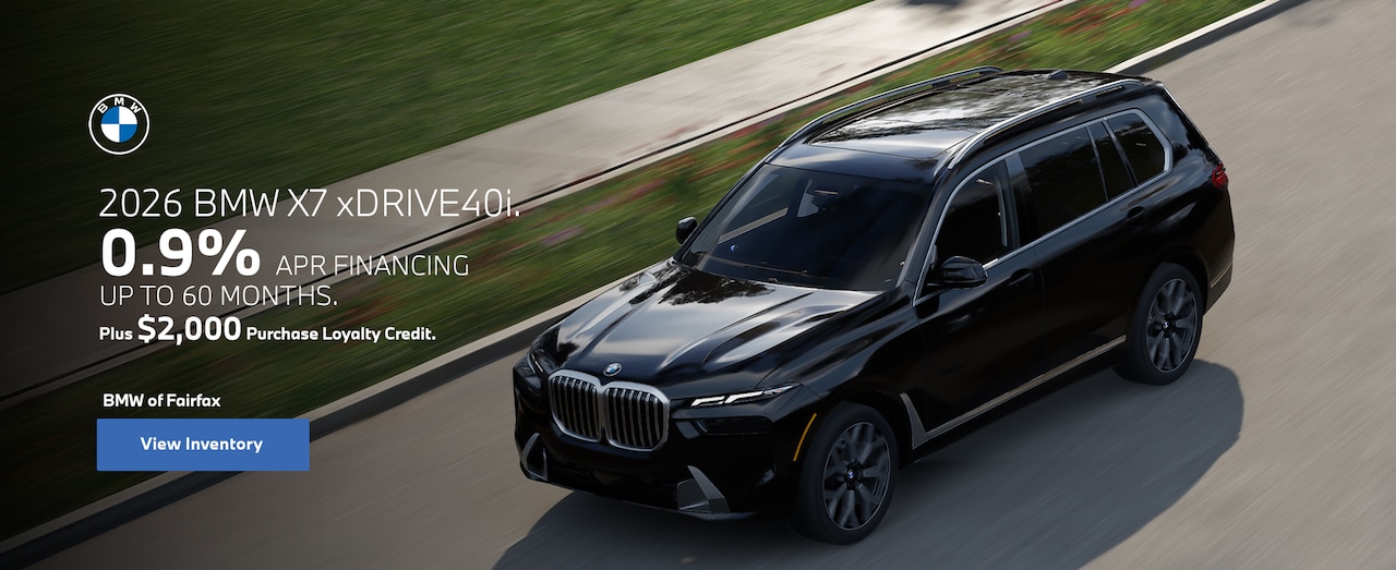 0\.9% APR up to 60 months on 2026 BMW X7 xDrive40i 