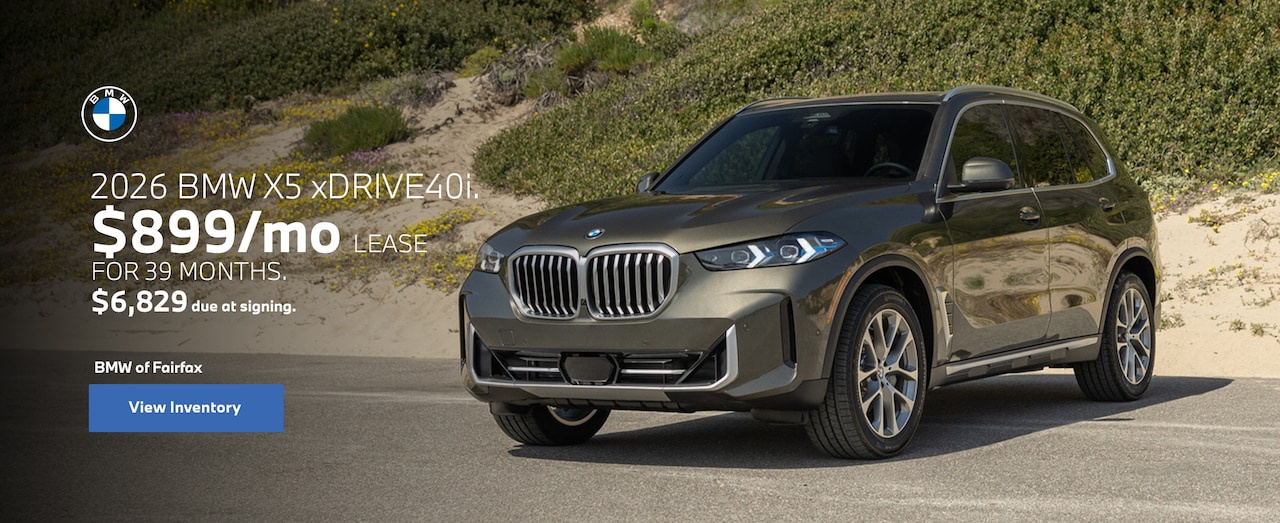 Lease a 2026 BMW X5 xDrive40i for \$899/month for 39 months