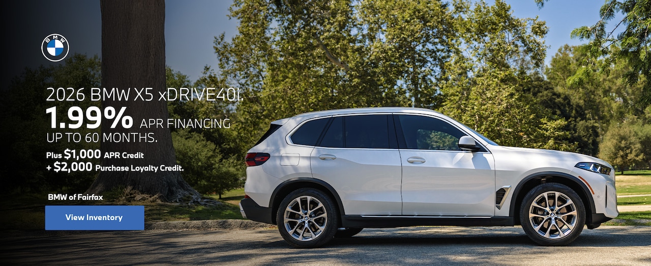 1\.99% APR up to 60 months on 2026 BMW X5 xDrive40i 