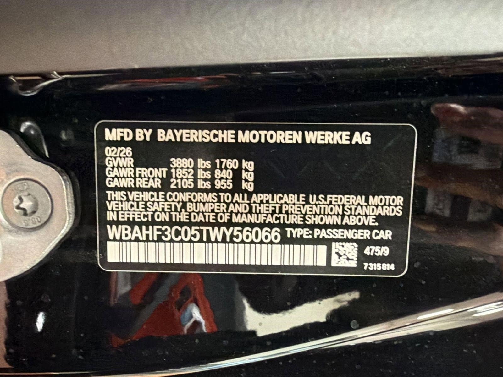 New 2026 BMW Z4 For Sale in Fairfax VA | VIN: WBAHF3C05TWY56066