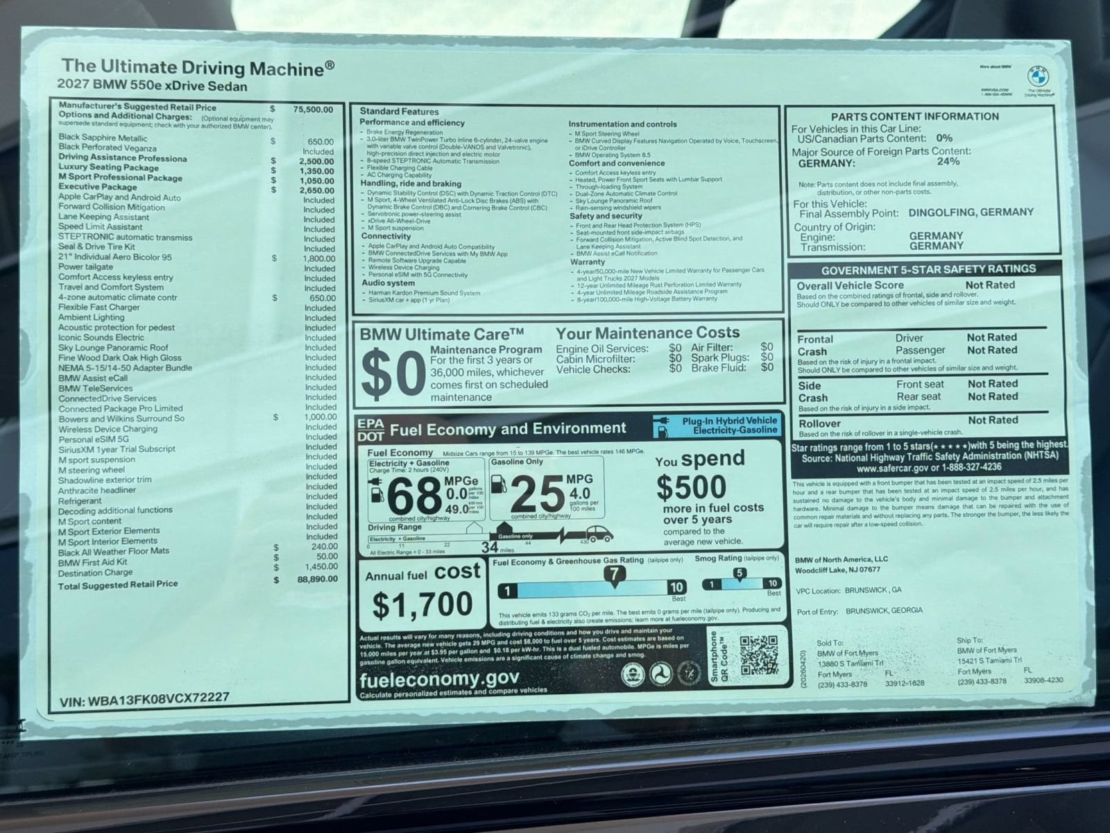 2027 BMW 5 Series 550e - Photo 33