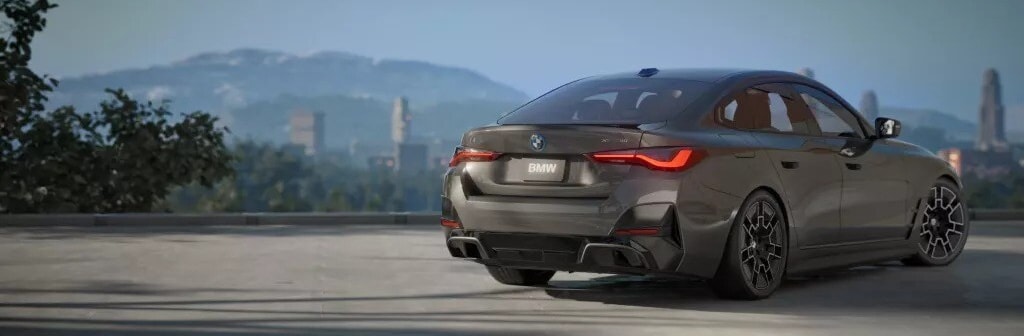 BMW i4 with blue exterior