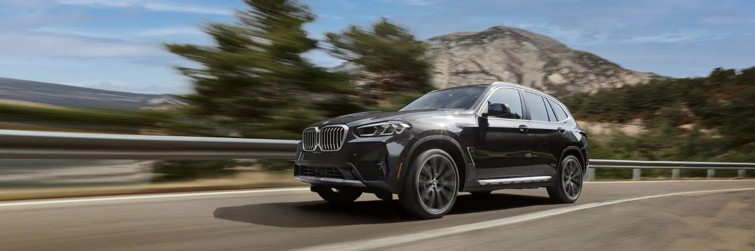 BMW X3 on the road