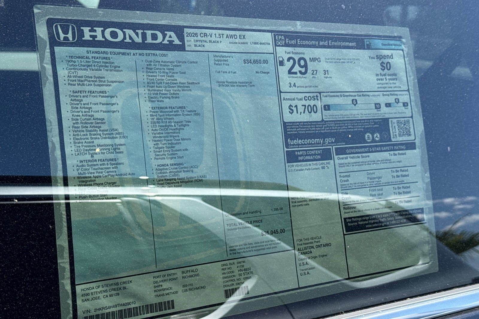 2026 Honda CR-V EX - Photo 33