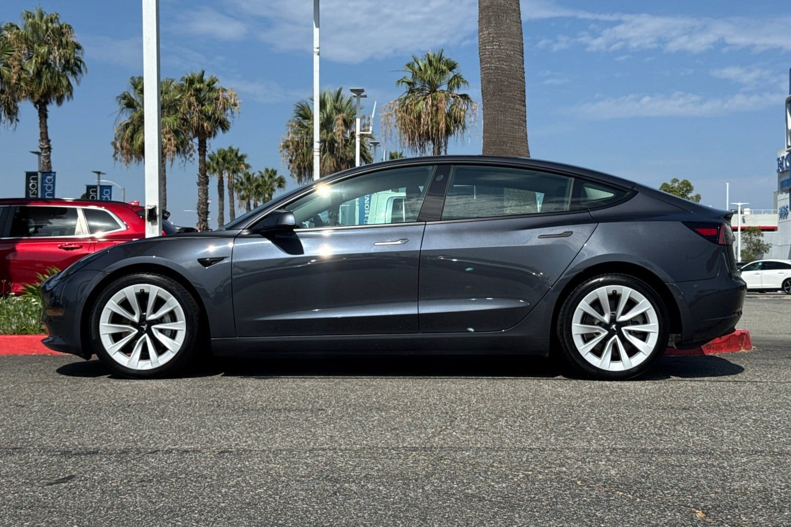 Used 2021 Tesla Model 3 Base with VIN 5YJ3E1EA7MF070317 for sale in Carson, CA
