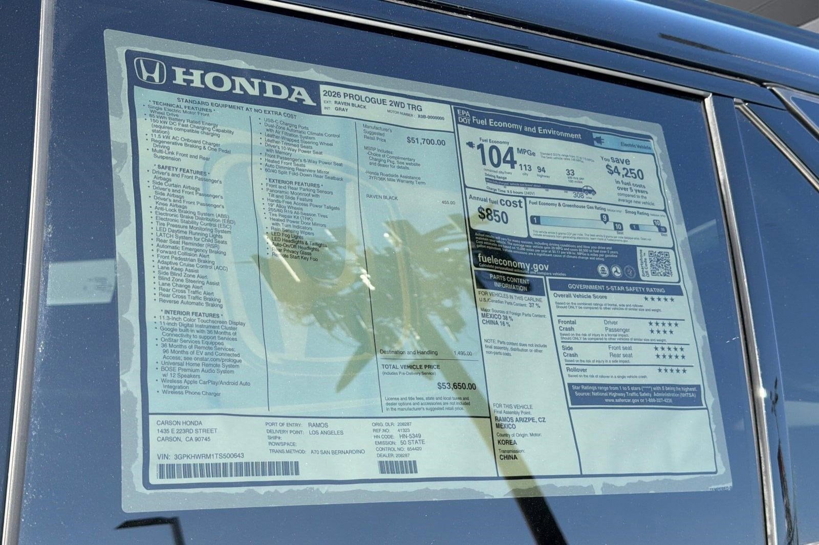 2026 Honda Prologue Touring - Photo 34