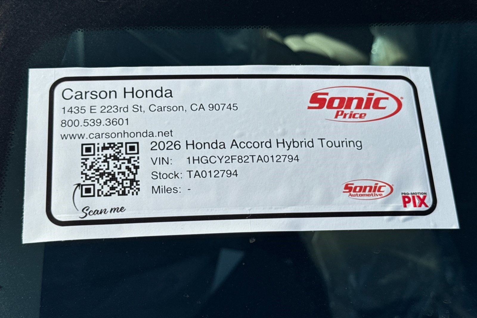 2026 Honda Accord Hybrid Touring - Photo 20
