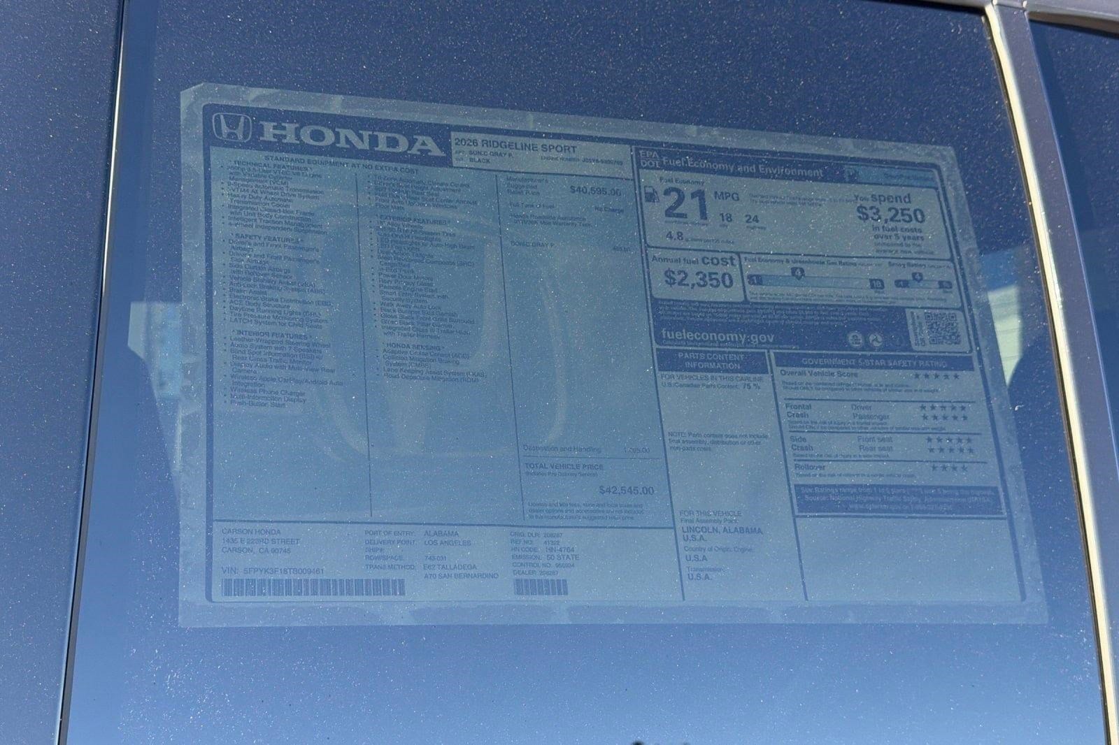 2026 Honda Ridgeline Sport - Photo 33