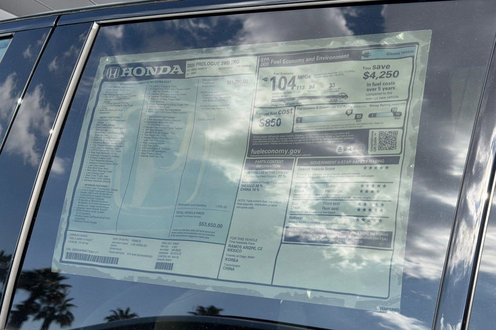 2026 Honda Prologue Touring - Photo 34