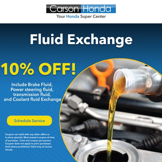 Carson Honda Service Specials & Coupons in Los Angeles County
