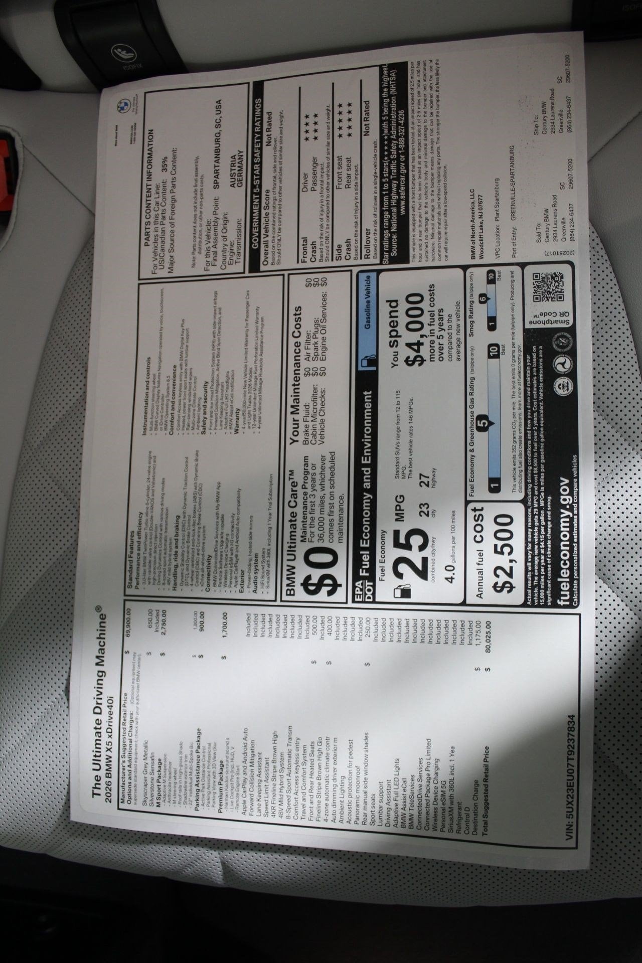 2026 BMW X5 40i - Photo 20