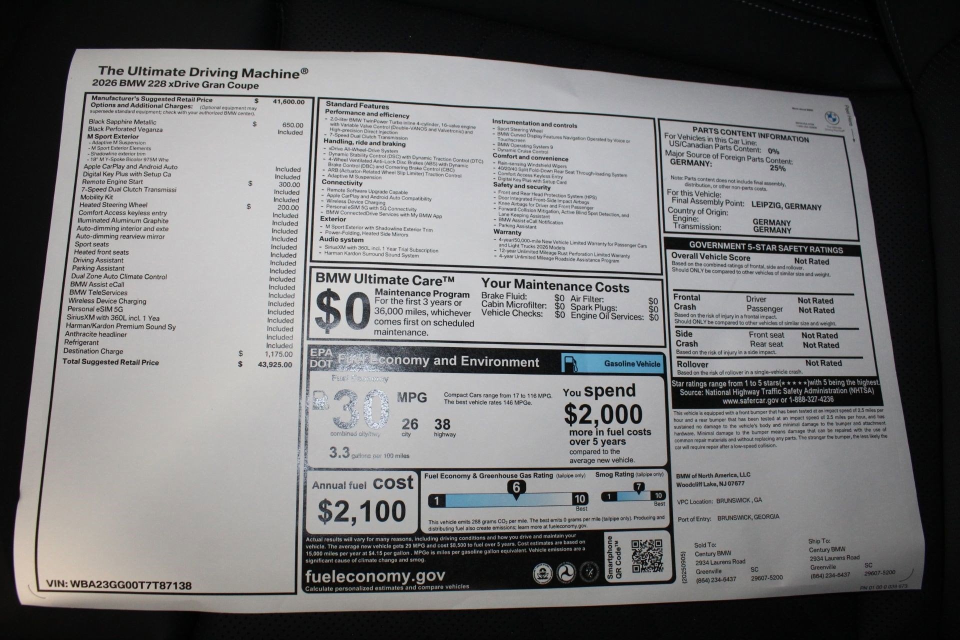 2026 BMW 2 Series 228 - Photo 21