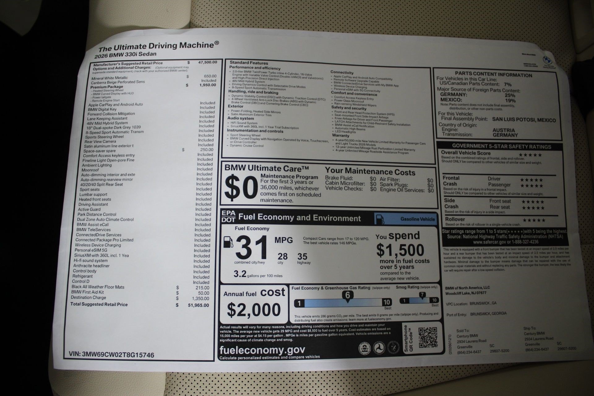 2026 BMW 3 Series 330i - Photo 20