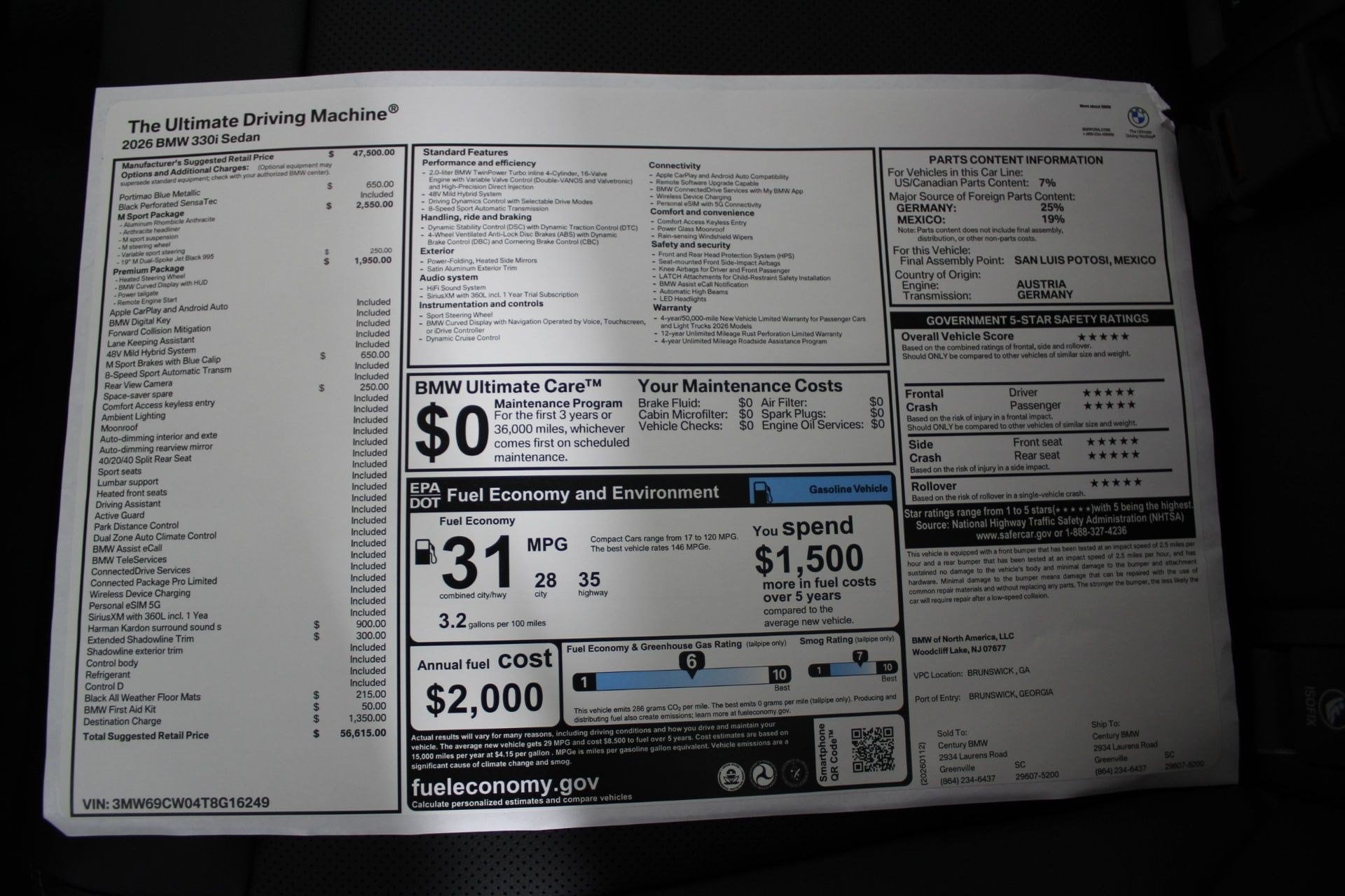 2026 BMW 3 Series 330i - Photo 20
