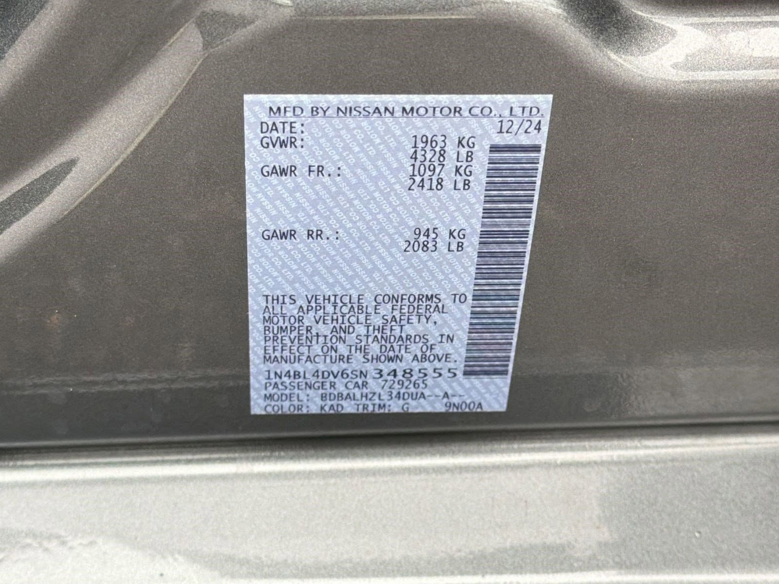 2025 Nissan Altima SV - Photo 21