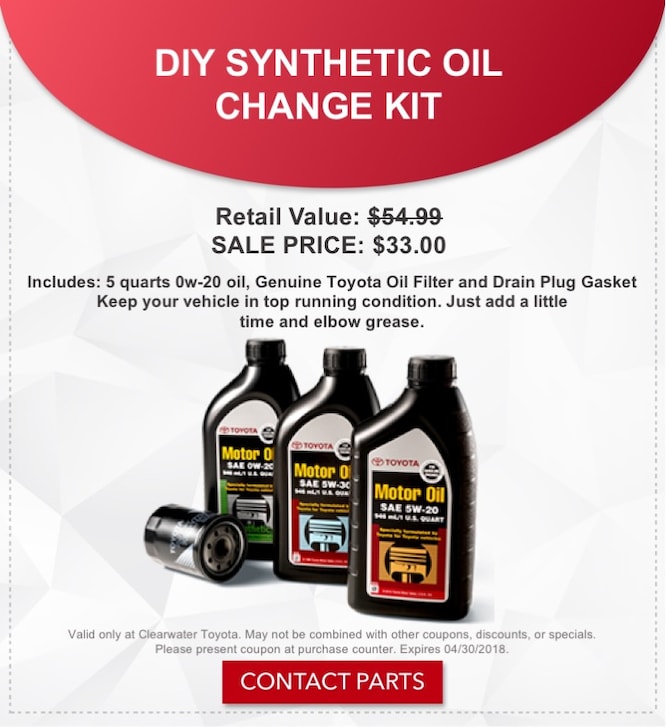 Auto Parts Specials in Clearwater, FL Clearwater Toyota