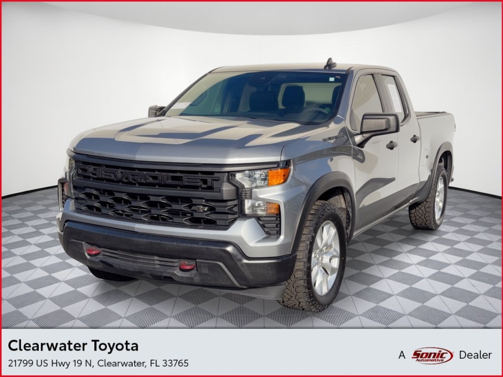 Used 2023 Chevrolet Silverado 1500 Silverado 1500 2WD Double Cab Standard Bed Custom Truck Double Cab