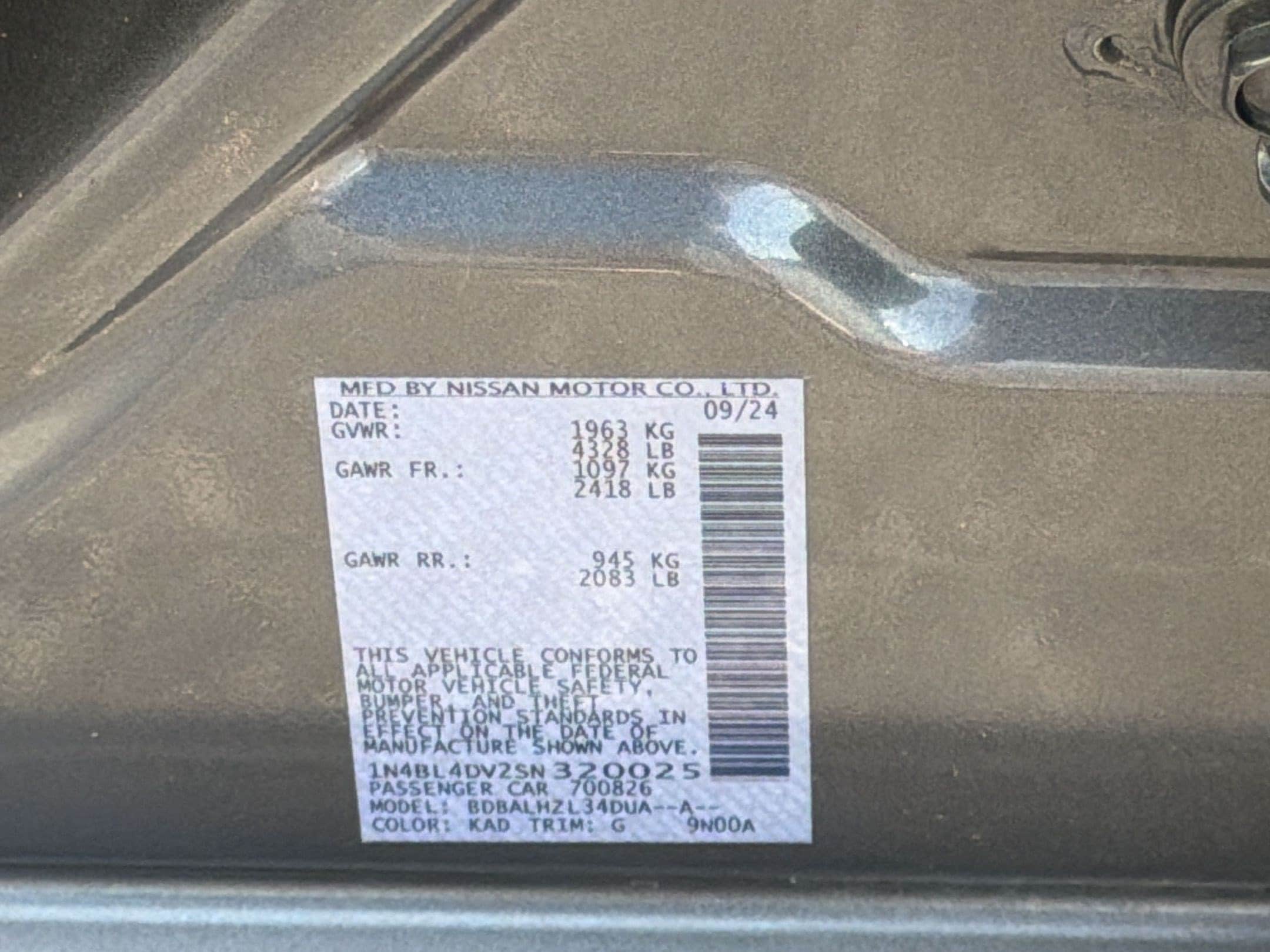 2025 Nissan Altima SV - Photo 28