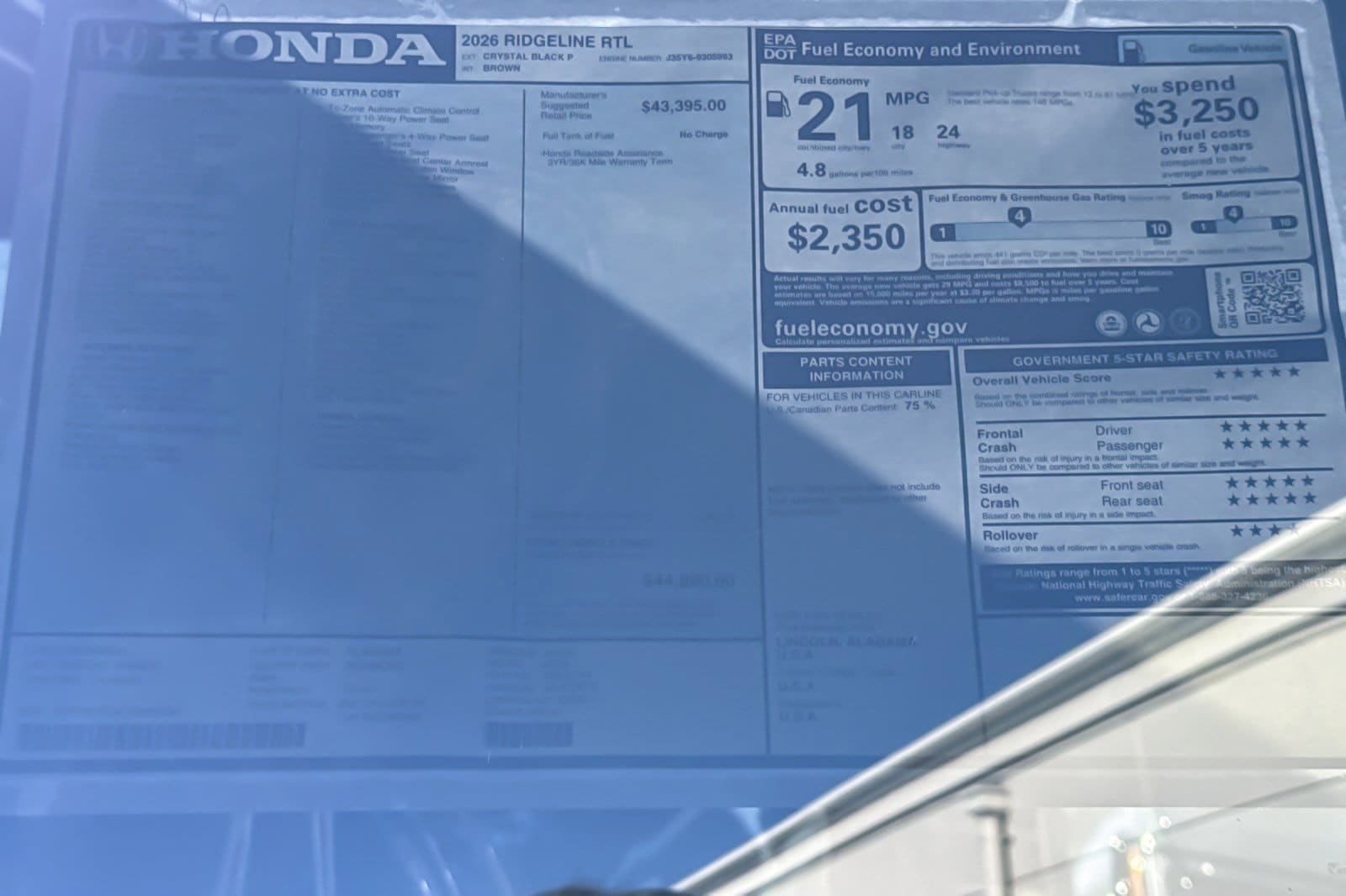 2026 Honda Ridgeline RTL - Photo 32