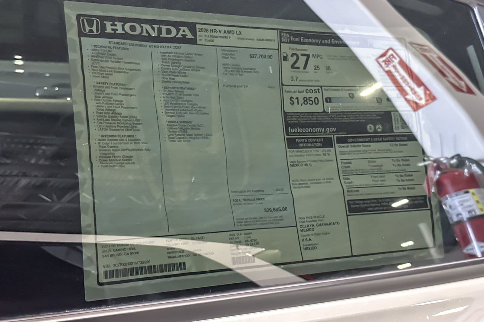 2026 Honda HR-V LX - Photo 32