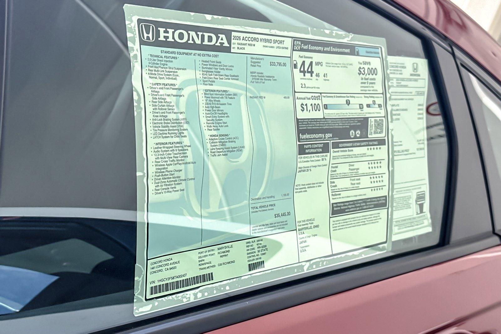 2026 Honda Accord Hybrid Sport - Photo 30