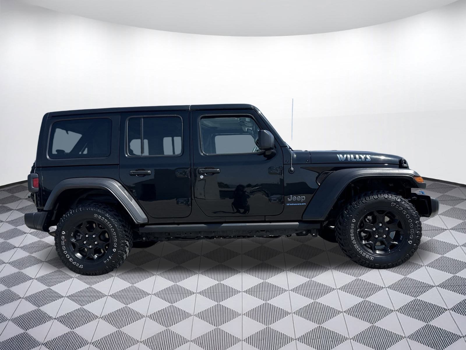 Used 2023 Jeep Wrangler 4xe Willys 4XE with VIN 1C4JJXN63PW641190 for sale in Concord, CA