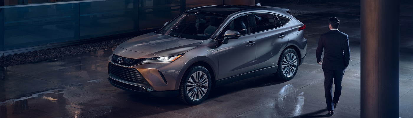 Grey Toyota Venza Limited parked in a city
