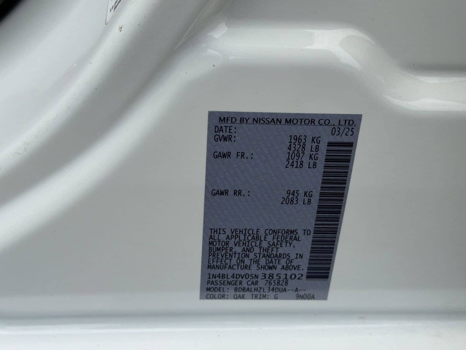 2025 Nissan Altima SV - Photo 24