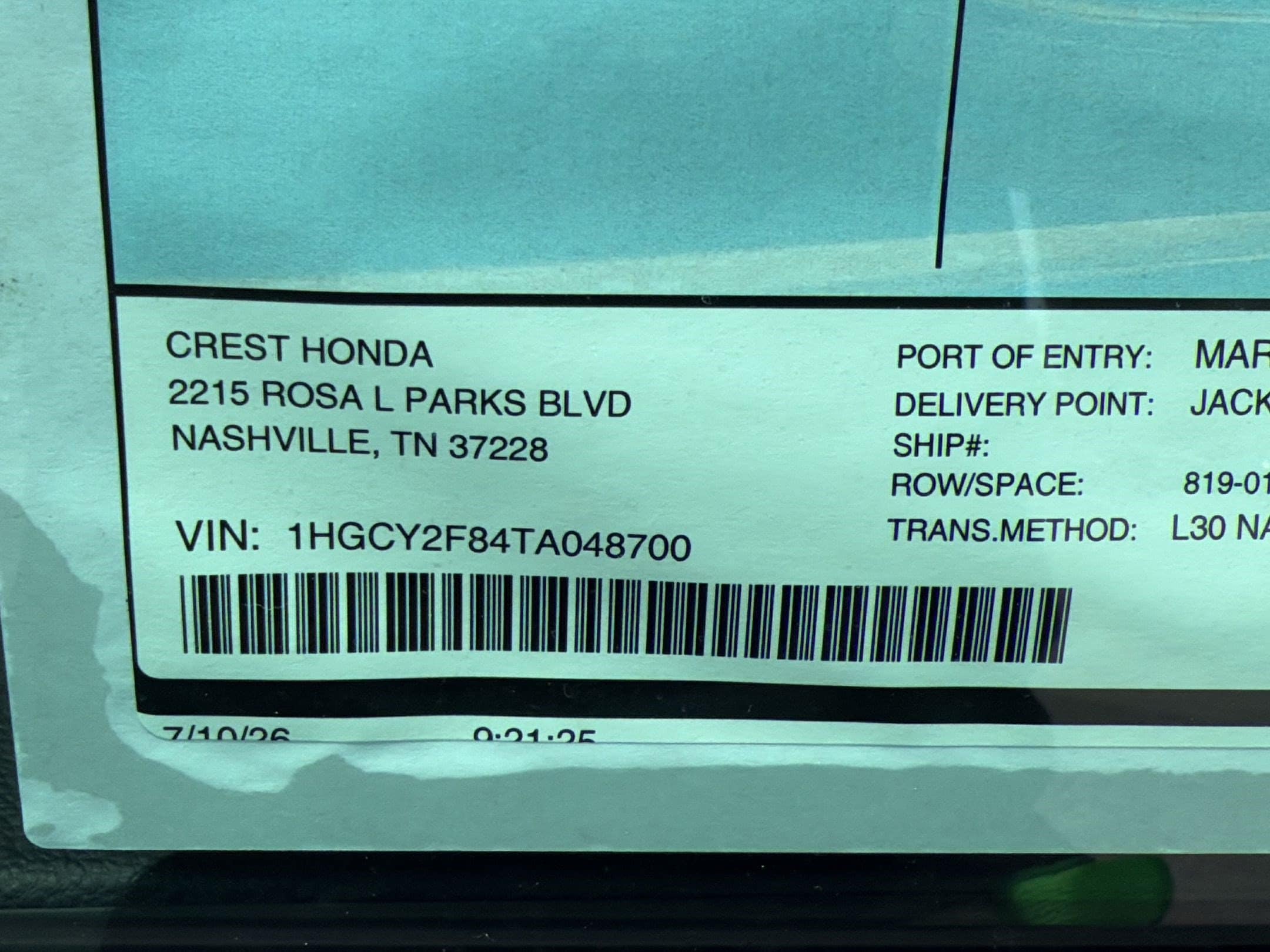 New 2026 Honda Accord Hybrid Touring For Sale in Nashville TN