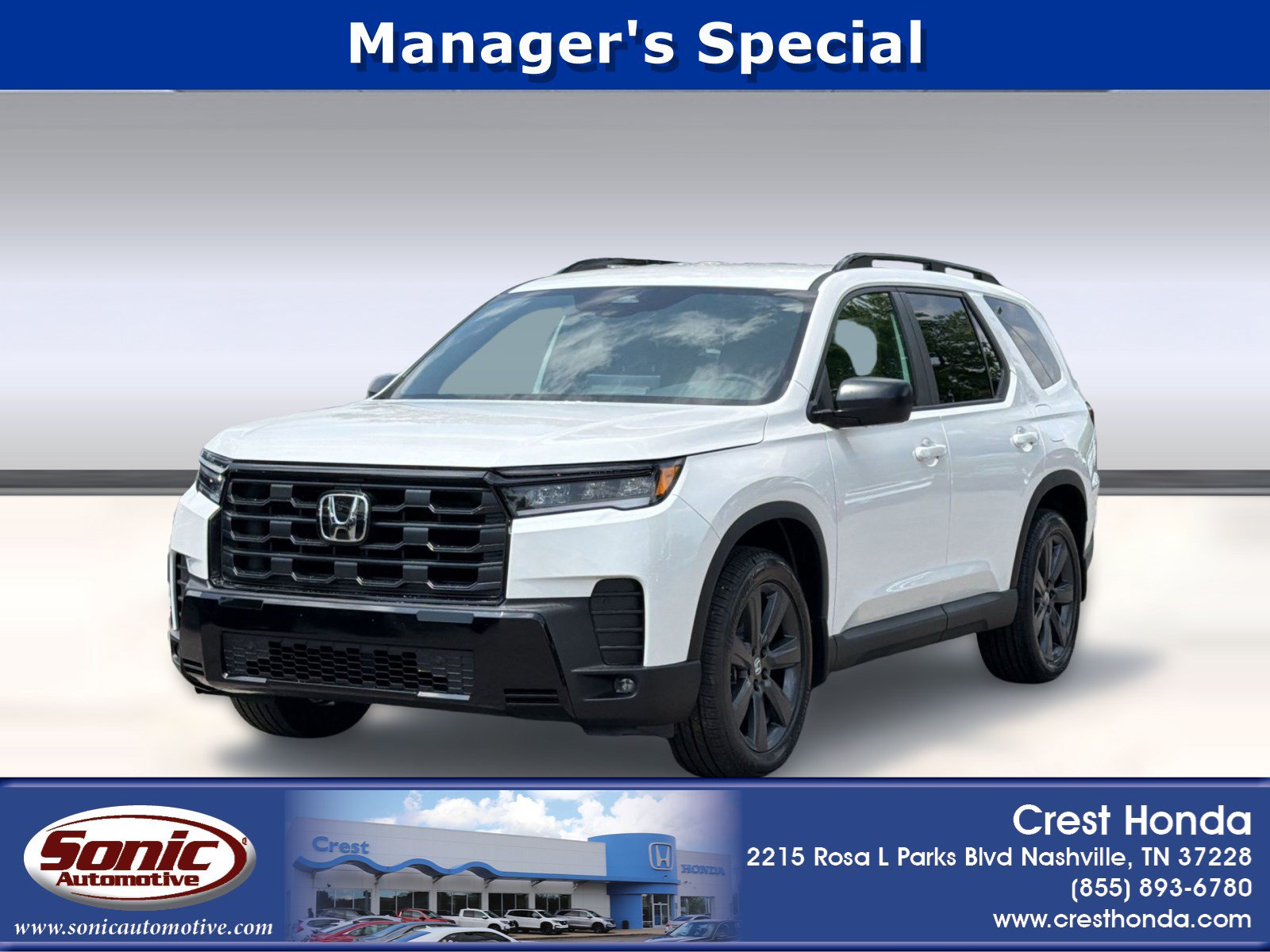 New 2026 Honda Pilot Sport