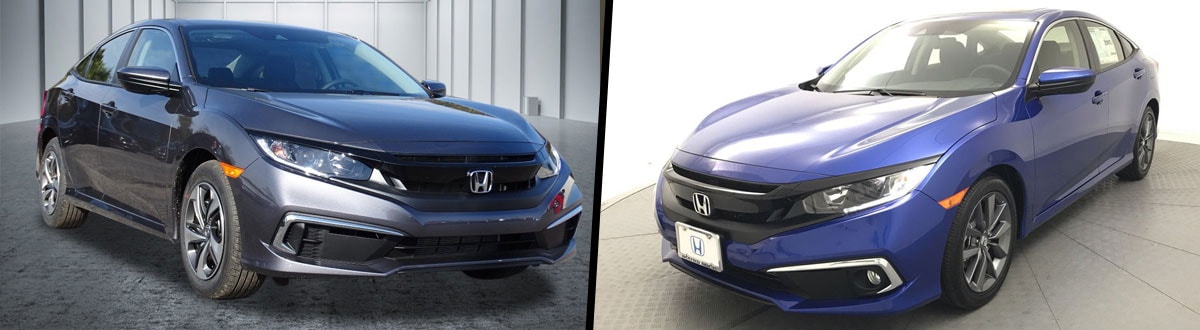 2019 Honda Civic LX vs 2019 Honda Civic EX
