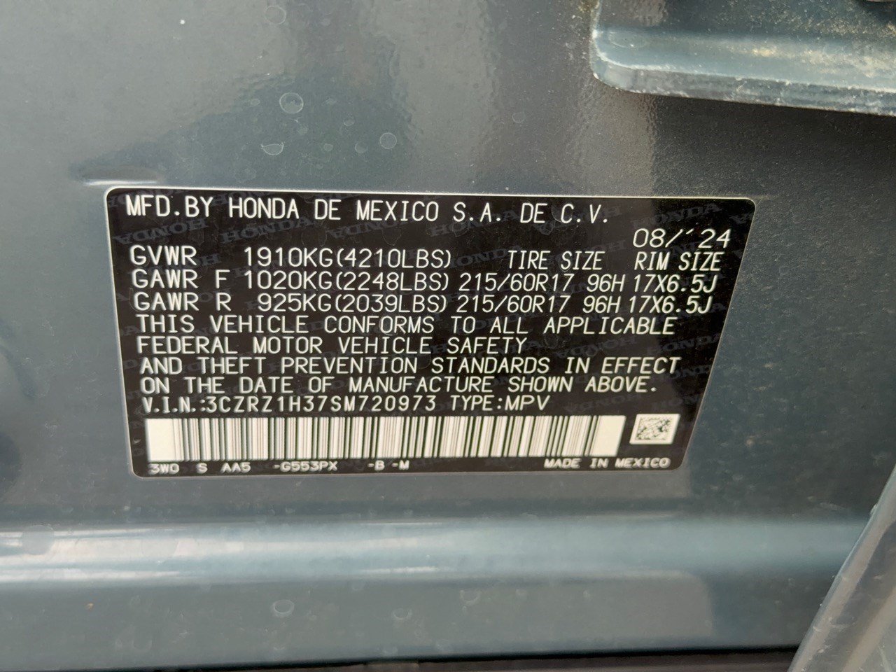 2025 Honda HR-V LX - Photo 31