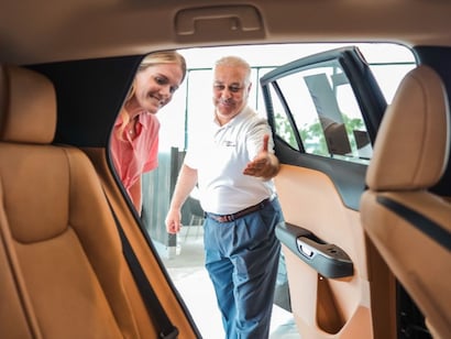 Customer shopping at Crown Lexus