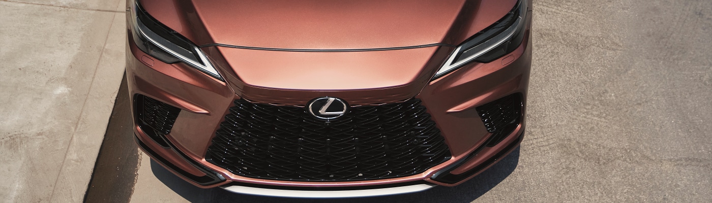 Orange Lexus RX grille