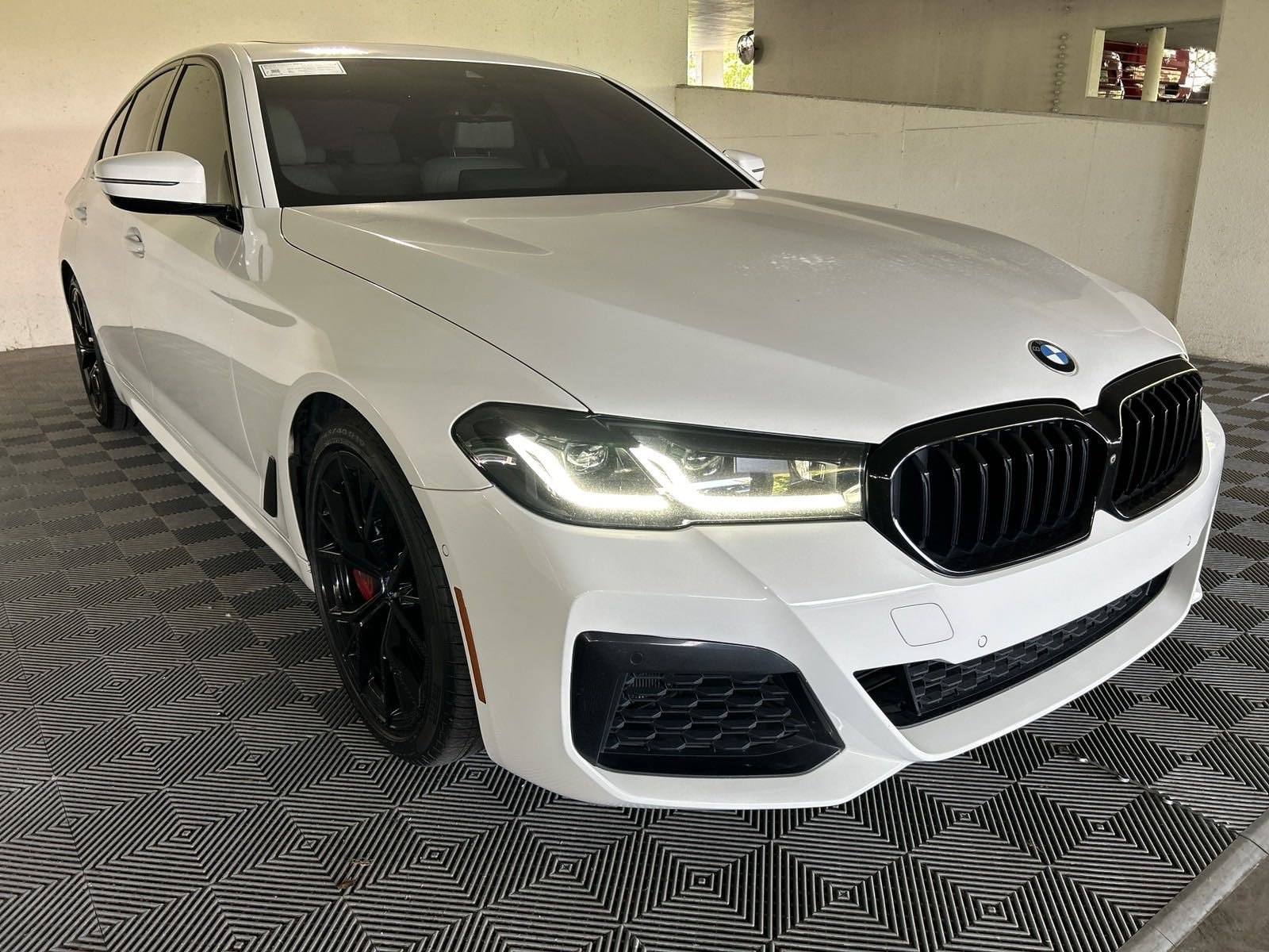 Certified 2021 BMW 5 Series M550i with VIN WBA13BK08MCF80333 for sale in Atlanta, GA