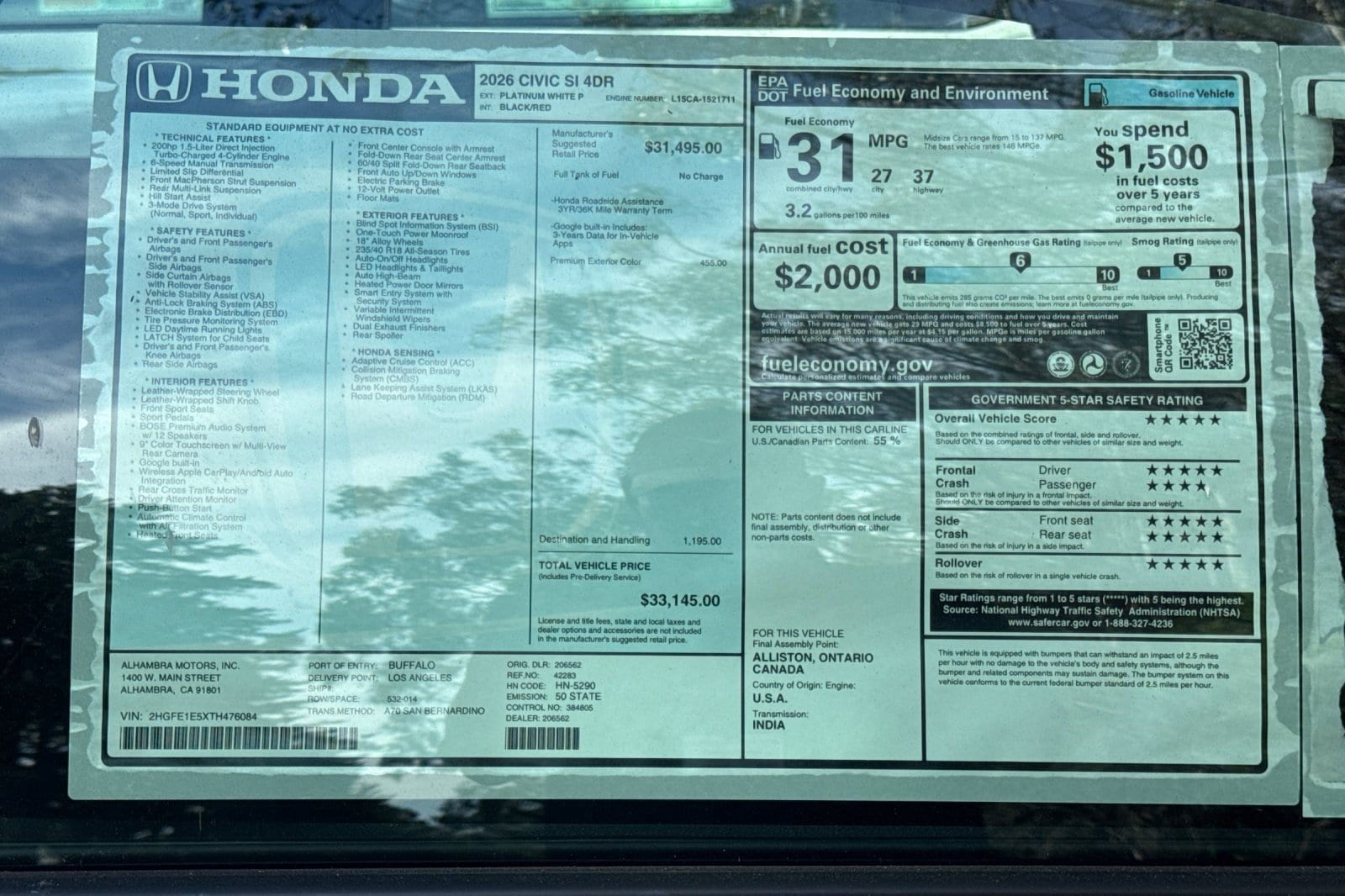 2026 Honda Civic Si - Photo 33