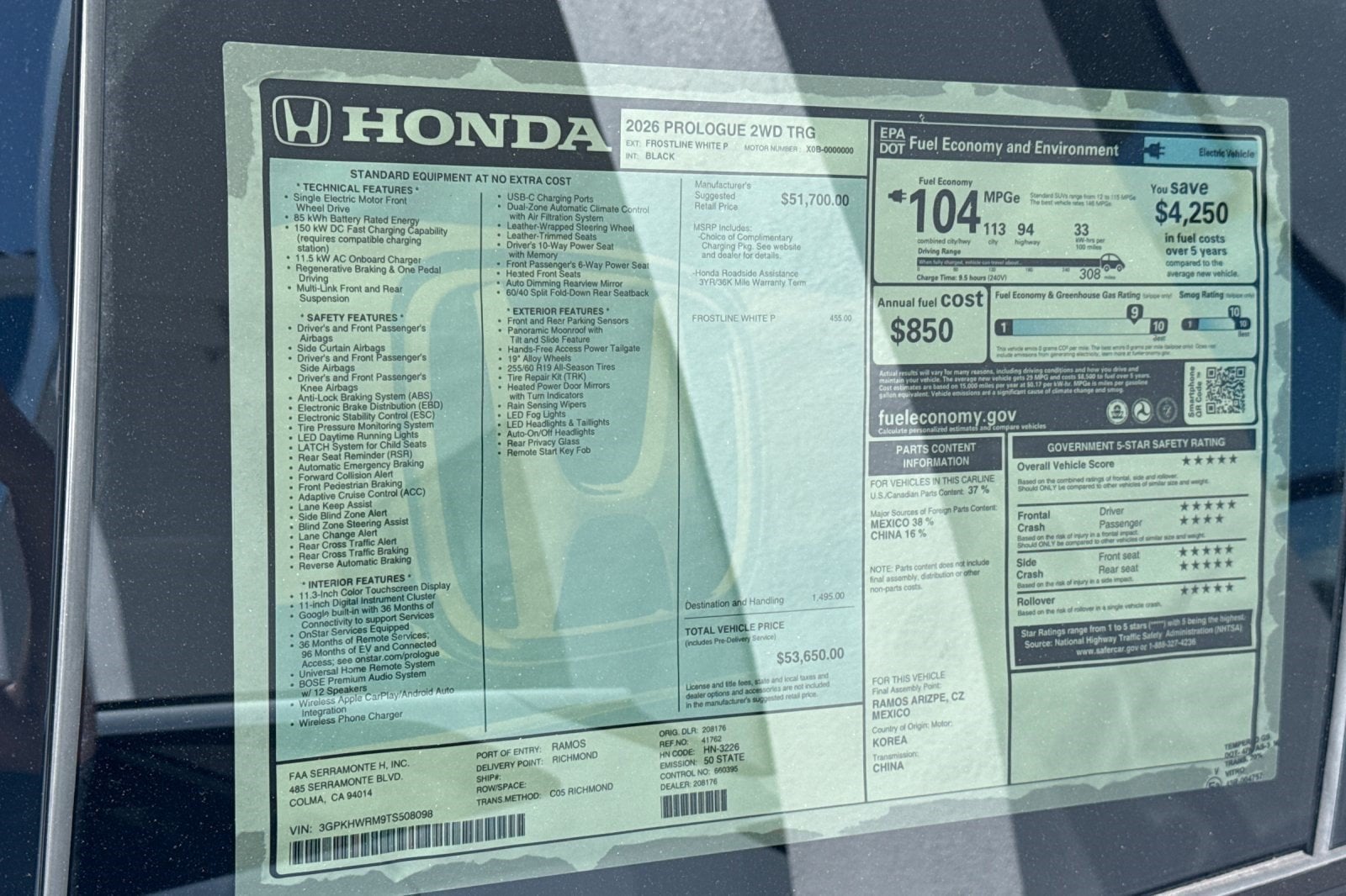 2026 Honda Prologue Touring - Photo 36